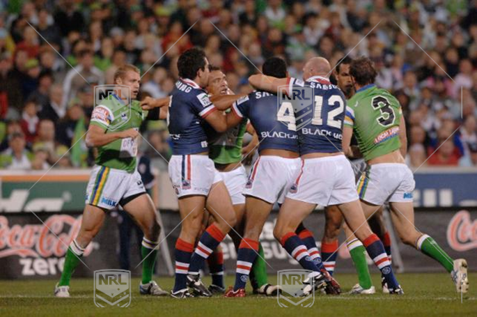 NRL 2007 RD05 Canberra Raiders v Sydney Roosters - Fights