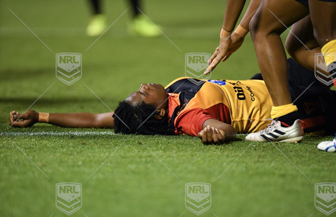 2017 Womens RLWC - PNG vs CAN  - Injured PNG player