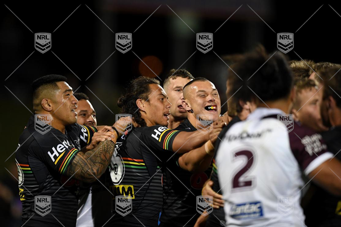 NRL 2019 RD12 Penrith Panthers v Manly-Warringah Sea Eagles - Fight