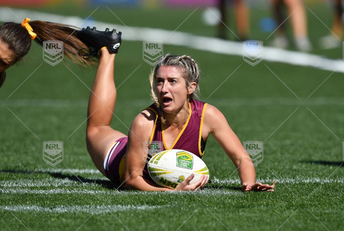 2019 Womens Touch Grand Final -Eels v Broncos - Griffin,G scores a try , celeb