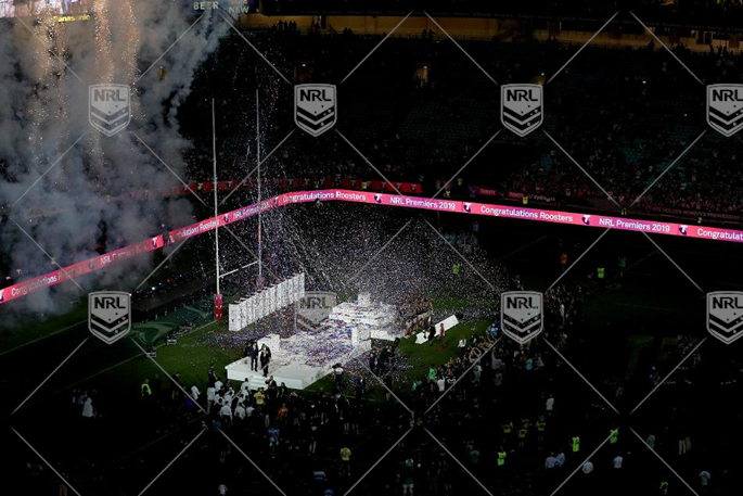 NRL 2019 GF Sydney Roosters v Canberra Raiders - CELEBRATION