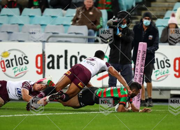 NRL 2020 RD15 South Sydney Rabbitohs v Manly-Warringah Sea Eagles - Alex Johnston, try, Penalty Try