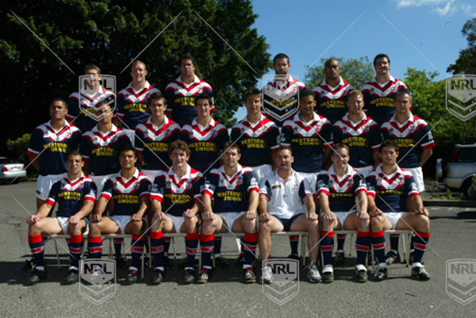 2002 Sydney Roosters Grand Final Team Photo  - Roosters
