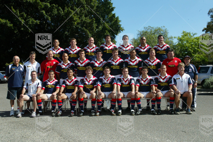 2002 Sydney Roosters Grand Final Team Photo  - Roosters