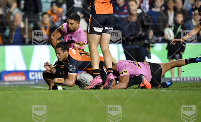 NRL 2021 RD13 Wests Tigers v Penrith Panthers - Luciano Leilua, Penalty try