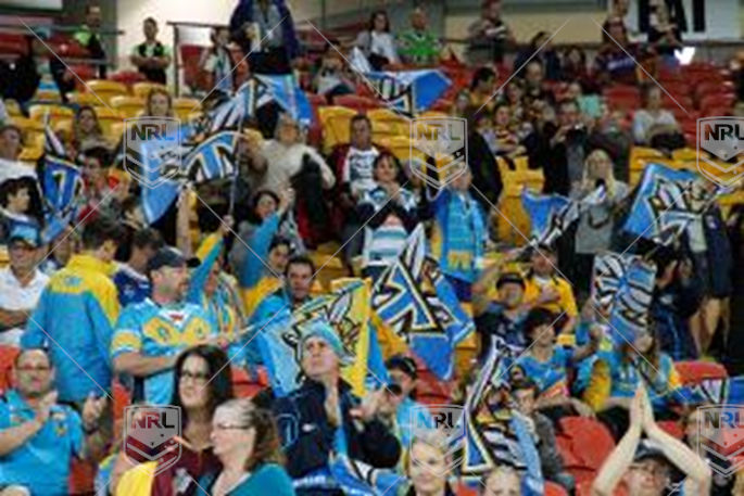 NRL 2015 RD20 Brisbane Broncos v Gold Coast Titans - Titans Fans