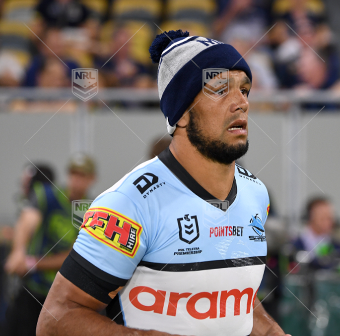 NRL 2021 RD15 North Queensland Cowboys v Cronulla-Sutherland Sharks - Will Chambers, MHF Beanies