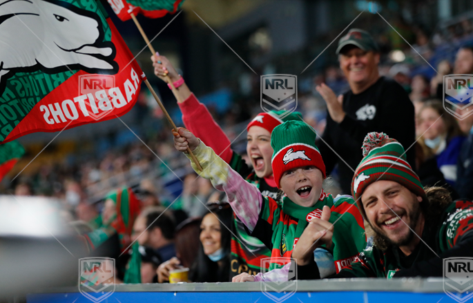 NRL 2021 RD18 South Sydney Rabbitohs v Canterbury-Bankstown Bulldogs - Fans, Crowd