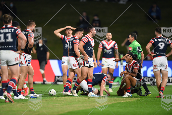 NRL 2021 RD19 Sydney Roosters v Newcastle Knights - Roosters Dejection