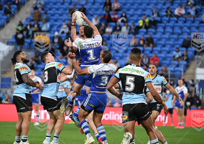 NRL 2021 RD19 Canterbury-Bankstown Bulldogs v Cronulla-Sutherland Sharks - Nick Meaney, try, Celeb