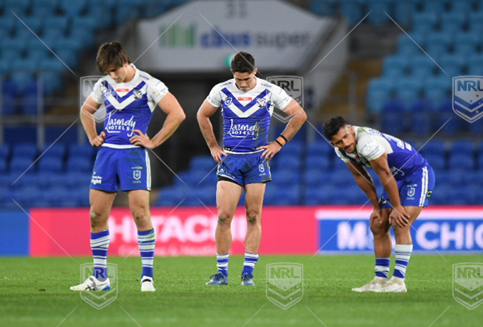 NRL 2021 RD19 Canterbury-Bankstown Bulldogs v Cronulla-Sutherland Sharks - Nick Meaney, Dejection