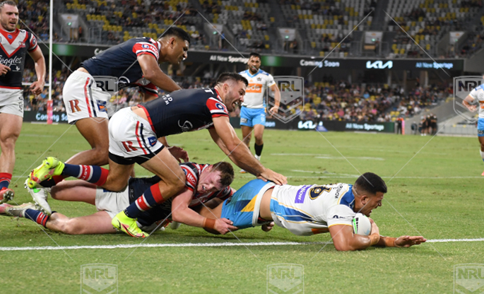 NRL 2021 QF Sydney Roosters v Gold Coast Titans - David Fifita, No Try