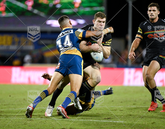NRL 2021 SF Penrith Panthers v Parramatta Eels - Liam Martin Will Smith, on report , high tackle
