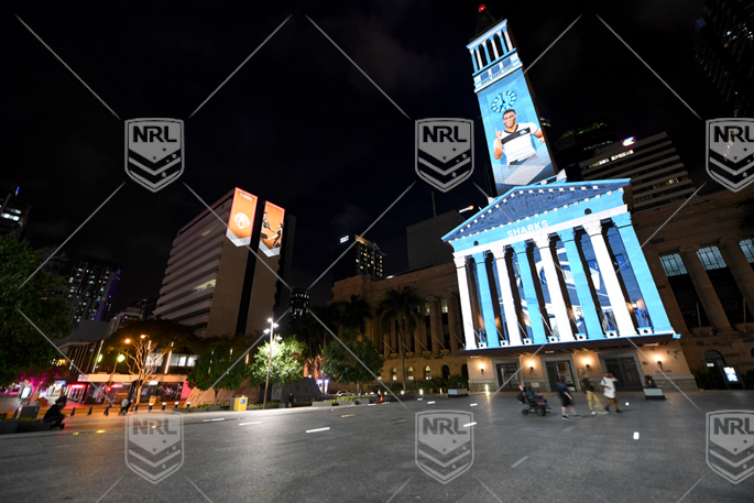 2021 King George Light Projections - Sharks Light Projections