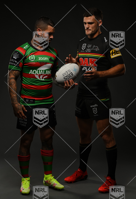 NRL 2021 GF Penrith Panthers v South Sydney Rabbitohs - Adam Reynolds Nathan Cleary, Portrait