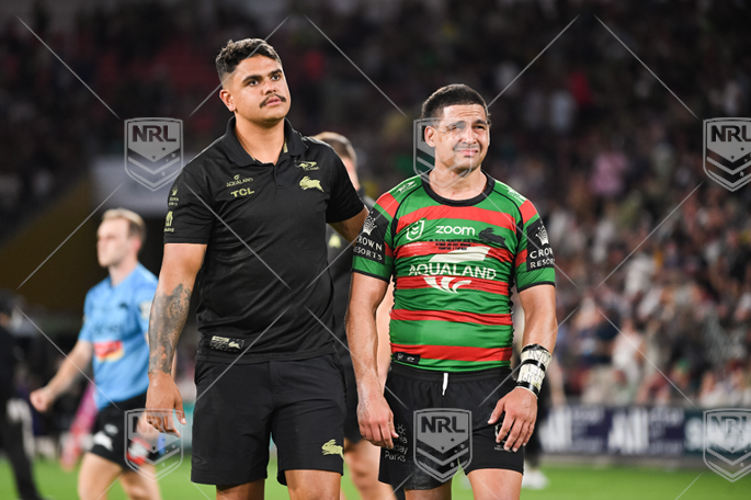 NRL 2021 GF Penrith Panthers v South Sydney Rabbitohs - Latrell Mitchell Cody Walker, Souths Dejection