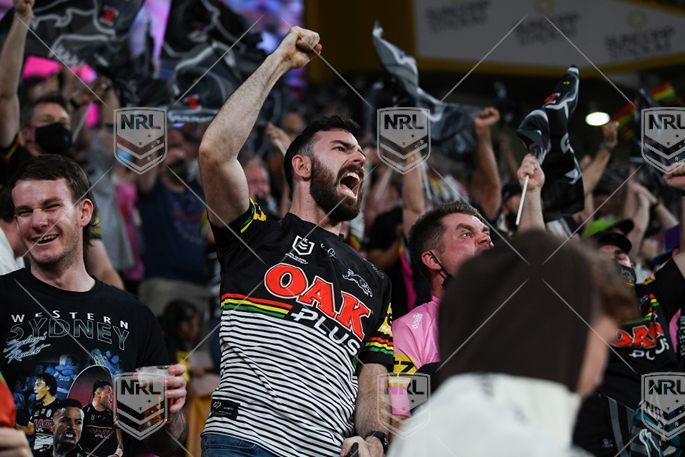 NRL 2021 GF Penrith Panthers v South Sydney Rabbitohs - panthers fans celebrate win