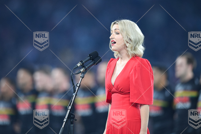 NRL 2021 GF Penrith Panthers v South Sydney Rabbitohs - anthem