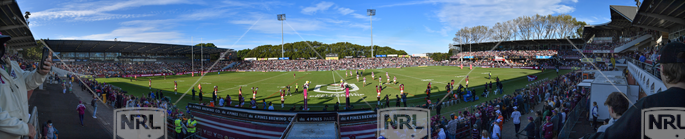 NRL 2022 RD09 Manly-Warringah Sea Eagles v Wests Tigers - 4 Pines Park Stadium View