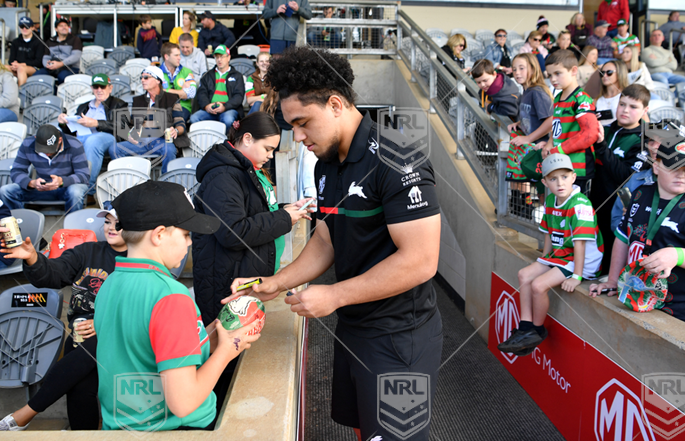 NRL 2022 RD11 South Sydney Rabbitohs v Canberra Raiders - Davvy Moale, Souths fans