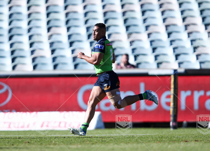 NSWC 2022 RD15 Canberra Raiders NSW Cup v Newcastle Knights NSW Cup - Albert Hopoate, Try