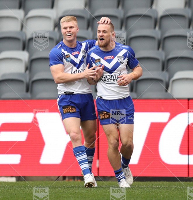 NSWC 2022 RD15 Canterbury-Bankstown Bulldogs NSW Cup v Western Suburbs Magpies - Matt Dufty, try celeb