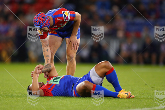 NRL 2022 RD19 Newcastle Knights v Sydney Roosters - Anthony Milford, Injured