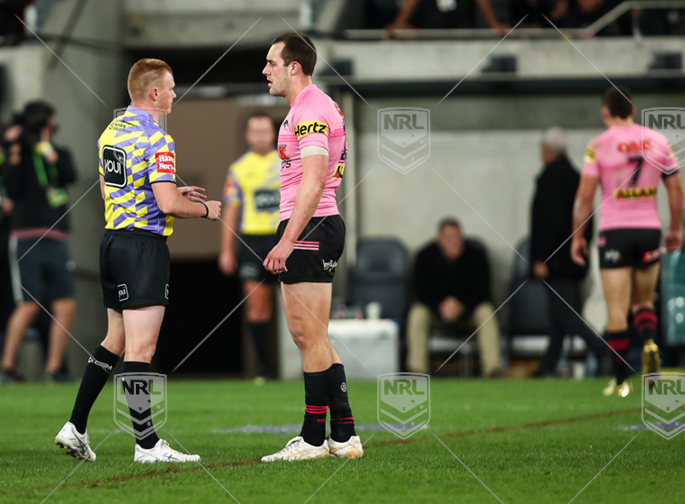 NRL 2022 RD20 Parramatta Eels v Penrith Panthers - Nathan Cleary Isaah Yeo, Todd Smith, Send Off, Sent Off
