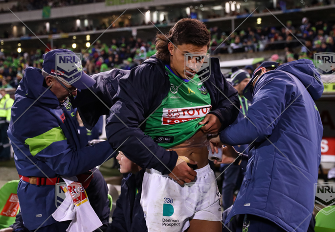 NRL 2022 RD21 Canberra Raiders v Penrith Panthers - Joseph Tapine, Injury