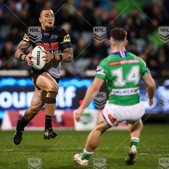 NRL 2022 RD21 Canberra Raiders v Penrith Panthers - James Fisher-Harris