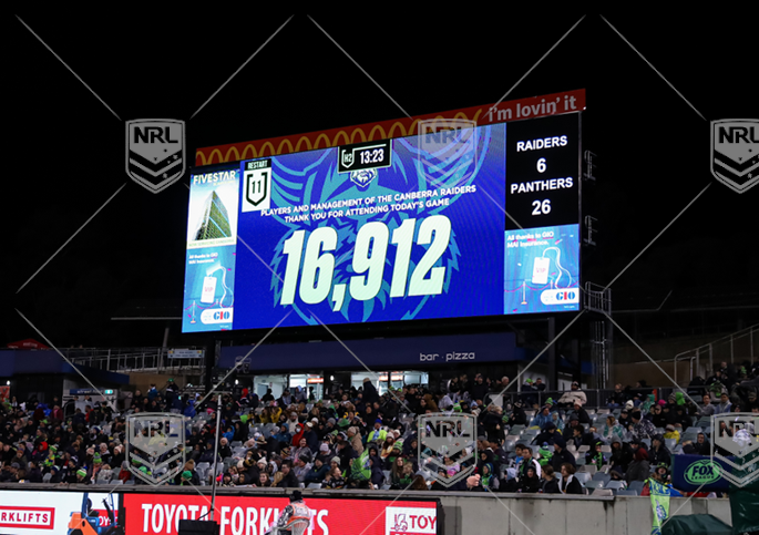NRL 2022 RD21 Canberra Raiders v Penrith Panthers - Crowd Figure