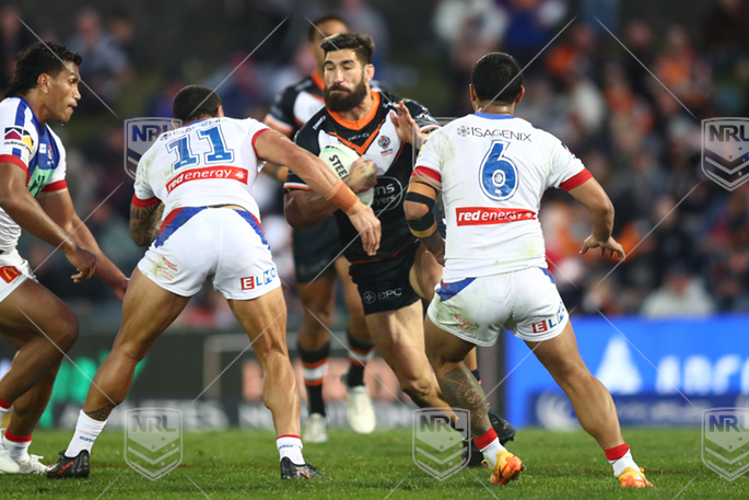 NRL 2022 RD21 Wests Tigers v Newcastle Knights - James Tamou