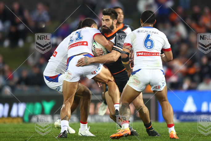 NRL 2022 RD21 Wests Tigers v Newcastle Knights - James Tamou