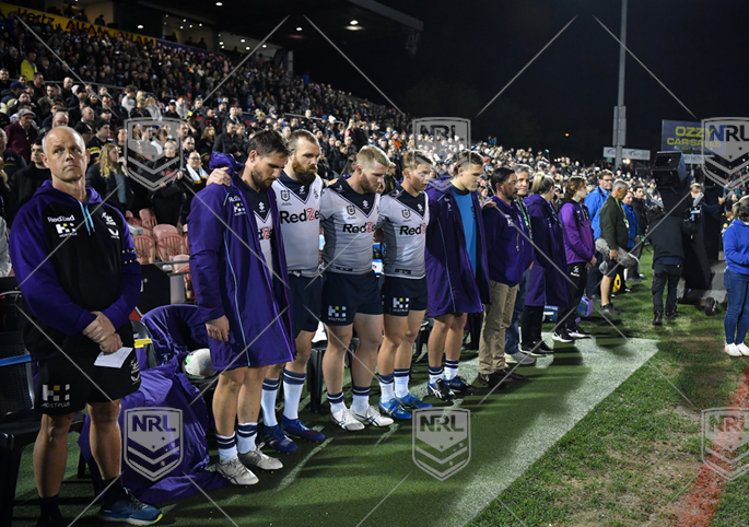 NRL 2022 RD22 Penrith Panthers v Melbourne Storm - Storm bench Paul Green minutes silence