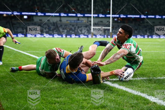NSWC 2022 RD22 Parramatta Eels NSW Cup v South Sydney Rabbitohs NSW Cup - Sean Russell, try