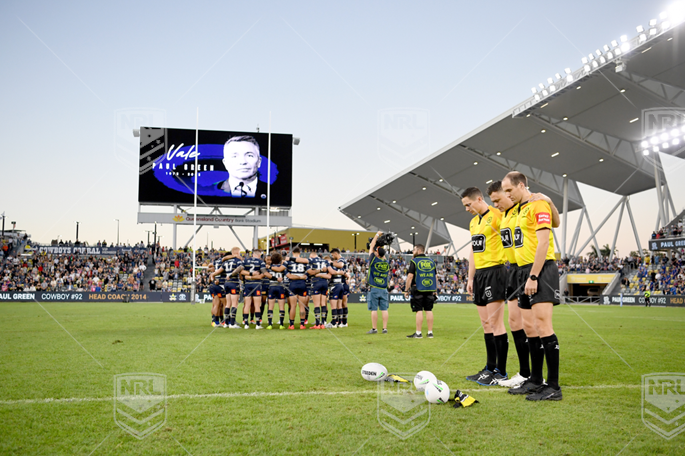 NRL 2022 RD23 North Queensland Cowboys v New Zealand Warriors - Paul Green Minute Silence