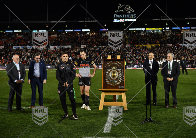 NRL 2022 RD24 Penrith Panthers v New Zealand Warriors - Nathan Cleary, Minor Premiers, JJ Giltinan Shield