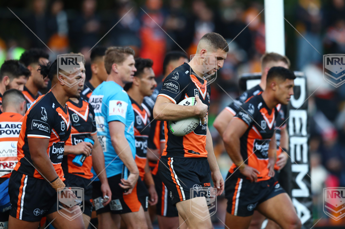 NRL 2022 RD25 Wests Tigers v Canberra Raiders - Adam Doueihi, Dejection