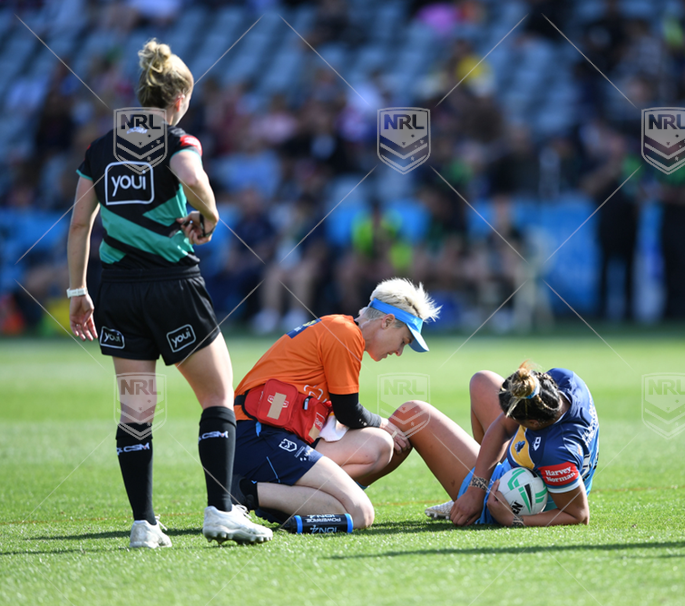 NRLW 2022 RD05 Gold Coast Titans Women v Sydney Roosters Women - injury