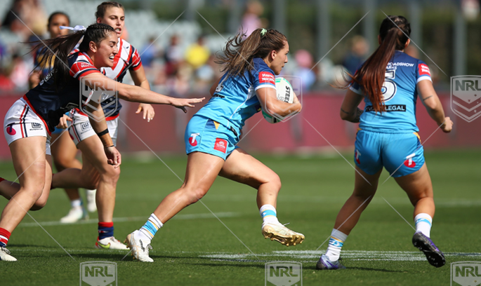 NRLW 2022 RD05 Gold Coast Titans Women v Sydney Roosters Women - Evania Pelite
