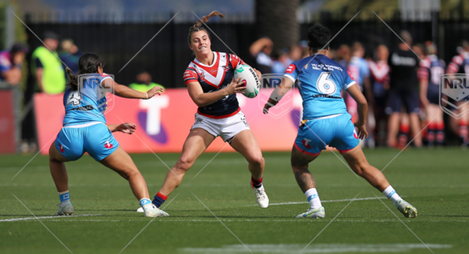 NRLW 2022 RD05 Gold Coast Titans Women v Sydney Roosters Women - Jessica Sergis