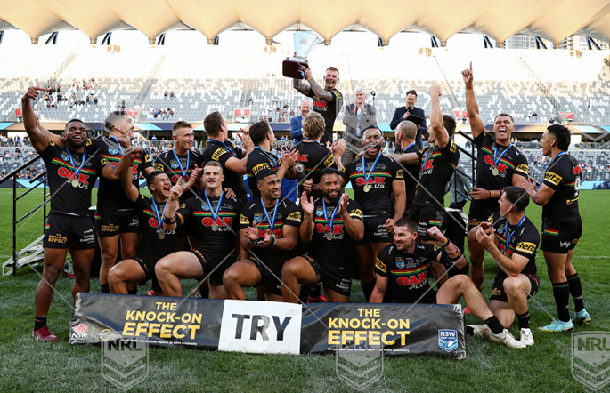 NSWC 2022 GF Penrith Panthers NSW Cup v Canterbury-Bankstown Bulldogs NSW Cup - Trophy Celebration