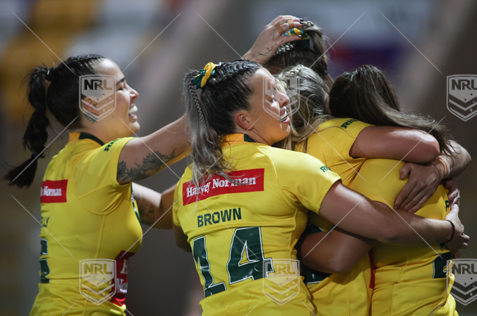 WRLWC 2022 RD01 Australian Jillaroos v Cook Islands Women - celeb