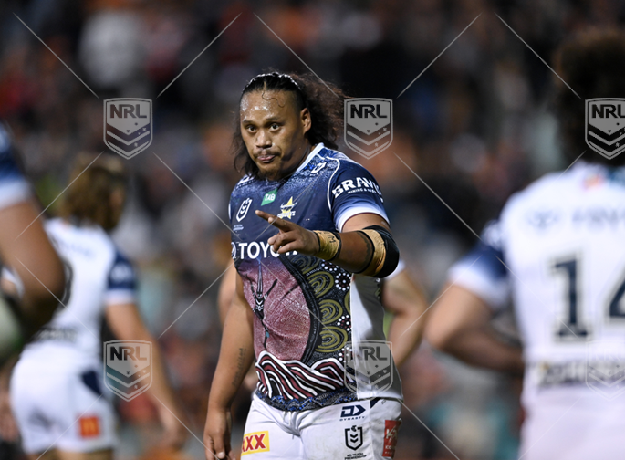 NRL 2023 RD12 Wests Tigers v North Queensland Cowboys - Luciano Leilua