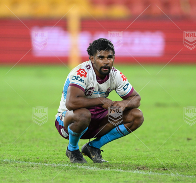 QLDC 2023 RD10 Redcliffe Dolphins v Mackay Cutters - Rayden Burns, Dejection