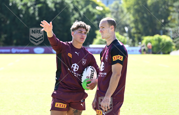 2023 QLD Training Broncos - Reece Walsh Daly Cherry-Evans
