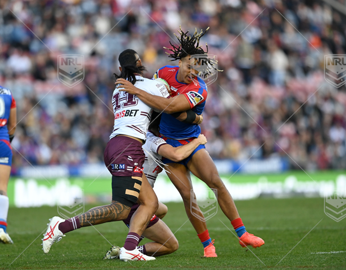 NRL 2023 RD13 Newcastle Knights v Manly-Warringah Sea Eagles - Dominic Young