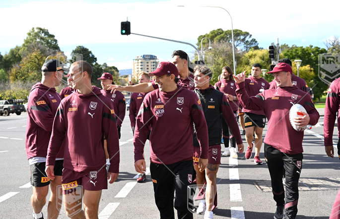 2023 QLD Team Walk Adelaide - Daly Cherry-Evans, Billy Slater
