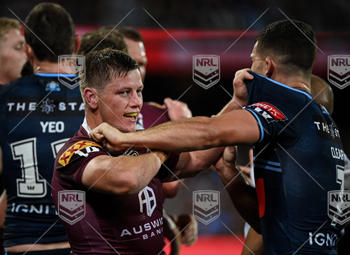 SOO 2023 RD01 Queensland v New South Wales - Harry Grant Nathan Cleary, Fight