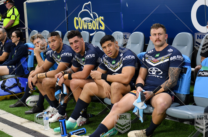 NRL 2023 RD16 North Queensland Cowboys v Penrith Panthers - Cowboys bench